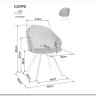 Стул кухонный Signal CAPRI Vardo 11 (серый/черный)} заказать в Санкт Петербурге по цене 16 094 руб. с доставкой в Санкт Петербург