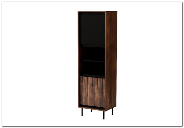 Витрина Halmar SWING W-1 (орех/черный)} заказать в Санкт Петербурге по цене 32 054 руб. с доставкой в Санкт Петербург