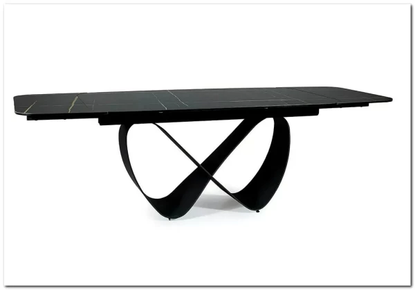 Стол обеденный Signal INFINITY Ceramic 160 раскладной (черный Azario black/черный мат)} заказать в Санкт Петербурге по цене 209 327 руб. с доставкой в Санкт Петербург