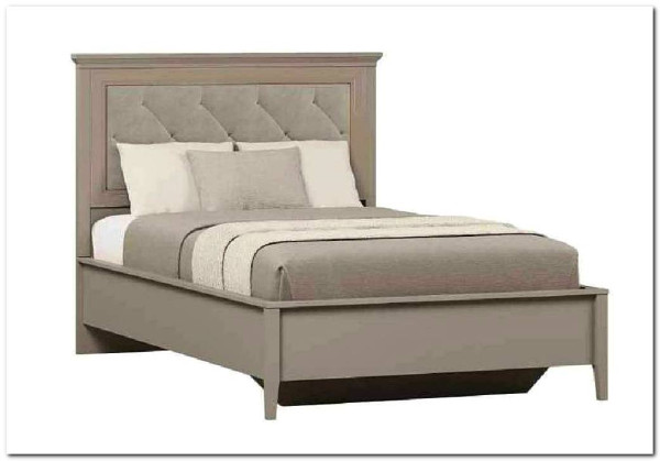 Кровать с мягким элементом Classic LOZ120x200 глиняный серый BRW} заказать в Санкт Петербурге по цене 40 490 руб. с доставкой в Санкт Петербург
