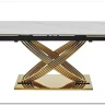 Стол обеденный Signal HERMES II 160 (эффект белого мрамора/золотой)} заказать в Санкт Петербурге по цене 134 542 руб. с доставкой в Санкт Петербург