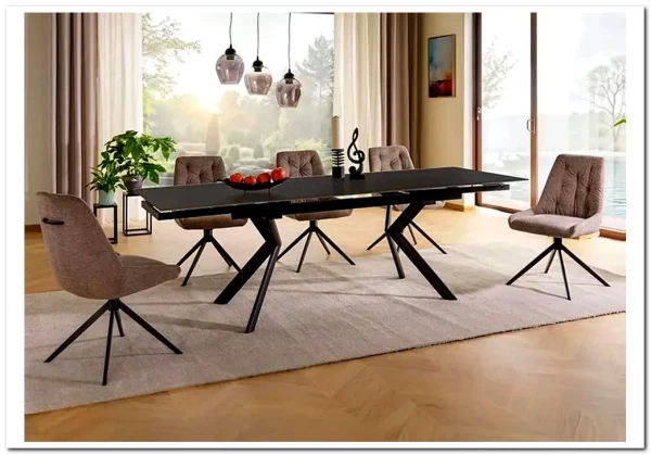 Стол обеденный Signal NORTON 160 (черный/черный)} заказать в Санкт Петербурге по цене 86 973 руб. с доставкой в Санкт Петербург