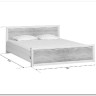 Купить Кровать с подъемным механизмом Koen LOZ160x200 ясень снежный BRW с доставкой по России по цене производителя можно в магазине Другая Мебель в Санкт Петербурге