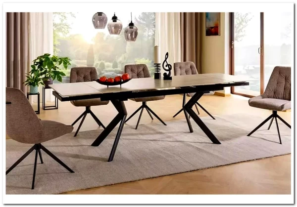 Стол обеденный Signal NORTON 160 (травертин/черный)} заказать в Санкт Петербурге по цене 86 973 руб. с доставкой в Санкт Петербург