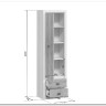 Шкаф Koen REG1D2S ясень снежный BRW} заказать в Санкт Петербурге по цене 12 810 руб. с доставкой в Санкт Петербург