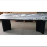 Стол АДАЖИО 240 (320) см MINERAL STONE NATURAL, керамика / Черный каркас} заказать в Санкт Петербурге по цене 123 150 руб. с доставкой в Санкт Петербург