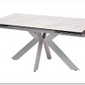 Стол BELLUNO 160 MARBLES KL-99 Белый мрамор матовый итальянская керамика/ белый каркас} заказать в Санкт Петербурге по цене 99 320 руб. с доставкой в Санкт Петербург