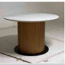 Стол MESA D120 цвет БЕЛЫЙ МРАМОР M326 / Каркас OAK, DISAUR} заказать в Санкт Петербурге по цене 68 300 руб. с доставкой в Санкт Петербург