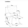 Кресло Signal CARMEN VELVET (бежевый)} заказать в Санкт Петербурге по цене 23 645 руб. с доставкой в Санкт Петербург