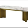 Стол АДАЖИО-2 240 (320) см ARCTIC OCEAN, керамика / Золотой каркас} заказать в Санкт Петербурге по цене 123 150 руб. с доставкой в Санкт Петербург