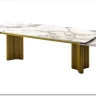 Стол АДАЖИО-2 240 (320) см ARCTIC OCEAN, керамика / Золотой каркас} заказать в Санкт Петербурге по цене 123 150 руб. с доставкой в Санкт Петербург