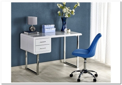 Стол компьютерный Halmar B-30 (белый/хром)